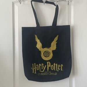 Harry Potter and the Cursed Child Broadway Tote Bag Black‎ & Gold